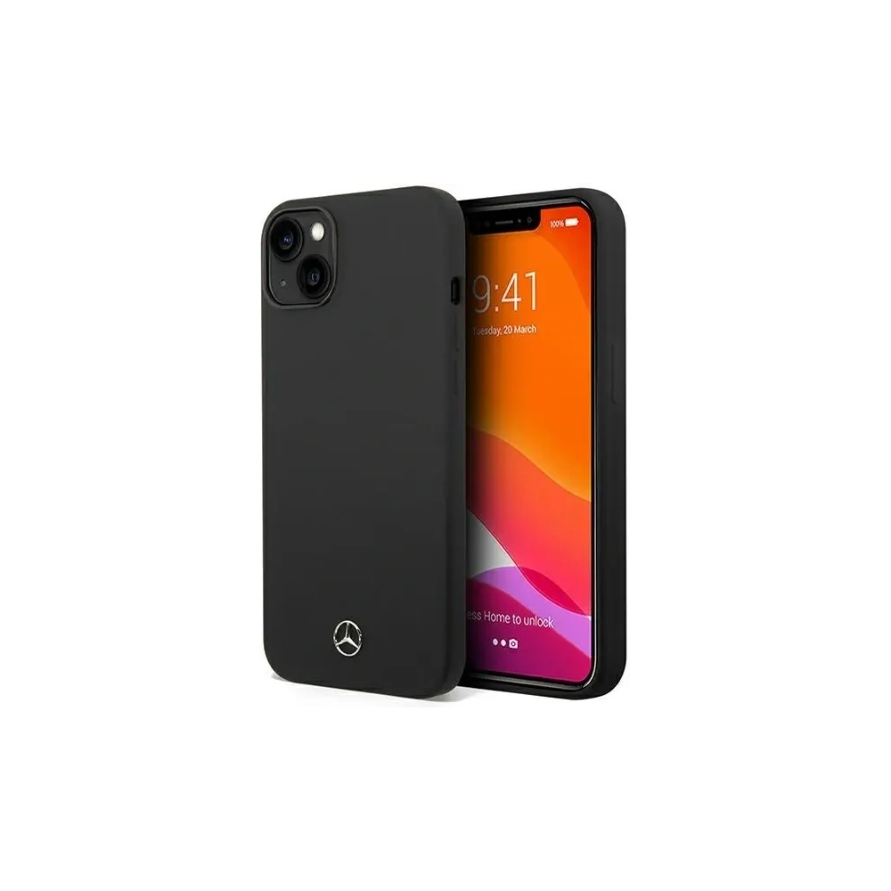 Hurtownia GSM - Mercedes MEHCP14MSILBK Apple iPhone 14 Plus / 15 Plus carcasă dură din silicon Linia neagră - MRS134 - {ean13} - Hurt