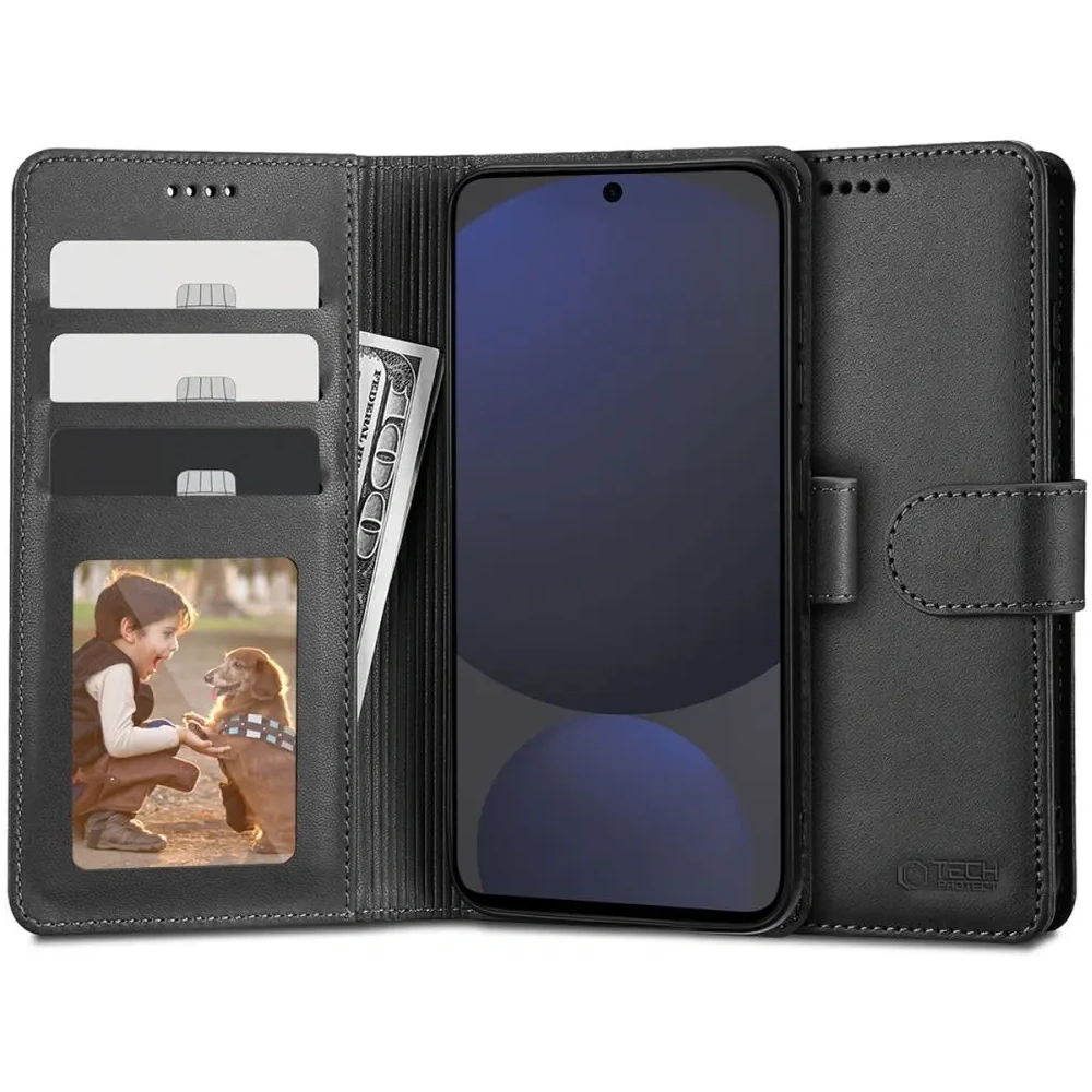 Hurtownia GSM - Etui Tech-Protect Wallet Samsung Galaxy S24 FE Black - THP3414 - {ean13} - Hurt