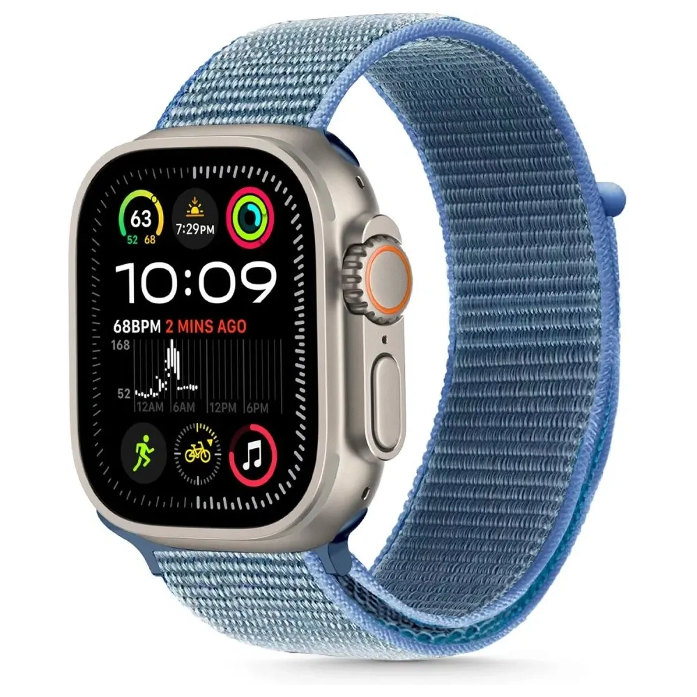 Hurtownia GSM - Tech-Protect Nylon Apple Watch 6 / 7 / 8 / 9 / 10 / SE / Ultra 1 / 2 44/45/46/49mm Baby Blau - THP3417 - {ean13} - Hurt