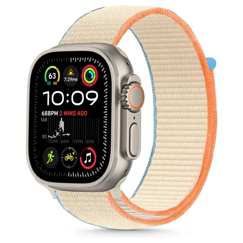 Hurtownia GSM - Tech-Protect Nylon Apple Watch 6 / 7 / 8 / 9 / 10 / SE 40/41/42mm Crem - THP3419 - {ean13} - Hurt