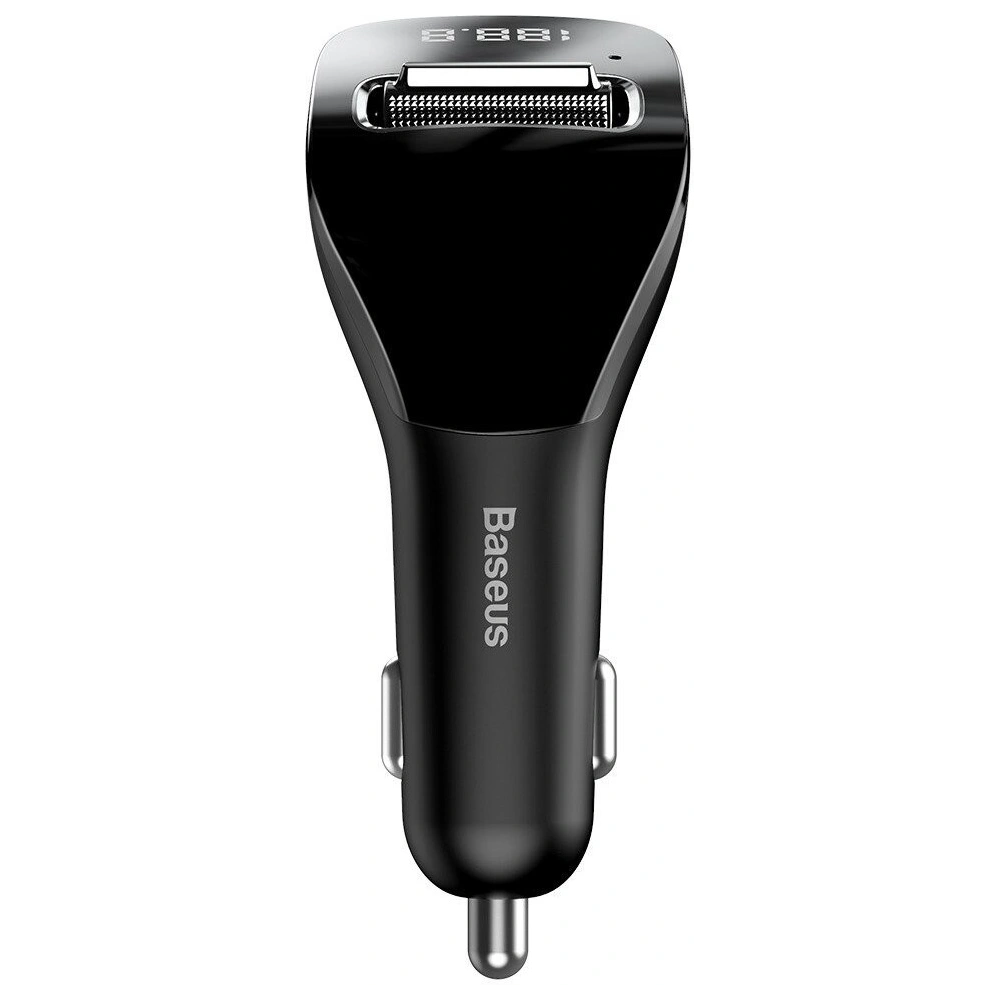 Hurtownia GSM - Transmiter FM Baseus Streamer F40, AUX, Bluetooth 5.0, 2x USB, 3A (czarny) - BSU1290BLK - {ean13} - Hurt