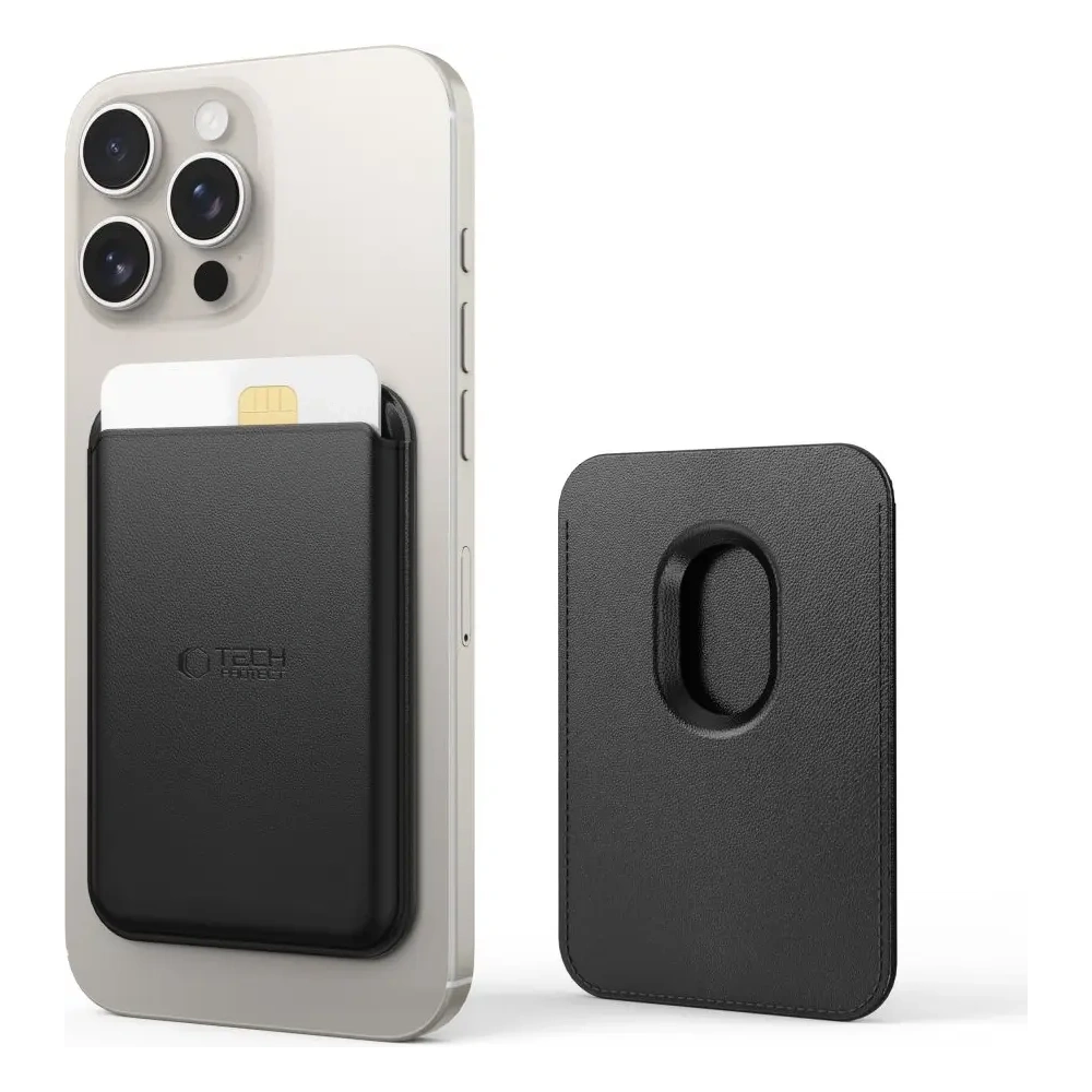 Hurtownia GSM - Tech-Protect MagWallet MagSafe Universal Magnetic Kártyatartó Fekete - THP3425 - {ean13} - Hurt