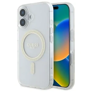 Hurtownia GSM - Guess GUHMP16MHFGERET Apple iPhone 16 Plus kemény hátlap IML Glitter Circle MagSafe átlátszó - GUE4083 - {ean13} - Hurt