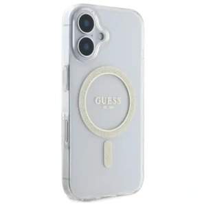 Hurtownia GSM - Guess GUHMP16MHFGERET Apple iPhone 16 Plus kemény hátlap IML Glitter Circle MagSafe átlátszó - GUE4083 - {ean13} - Hurt