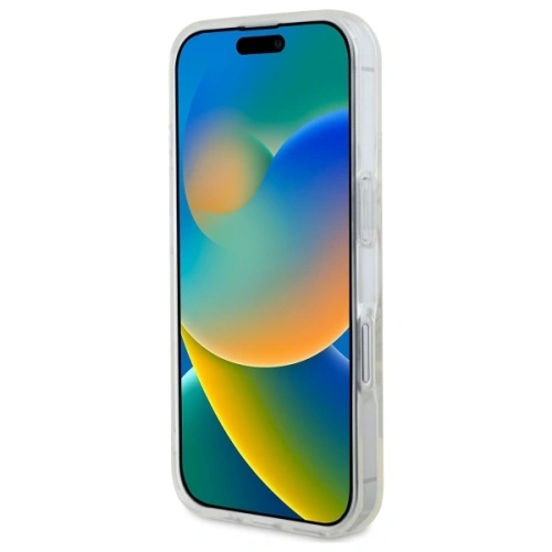 Etui Guess GUHMP16MHFGERET Apple iPhone 16 Plus hardcase IML Glitter Circle MagSafe przeźroczysty/transparent