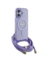 Hurtownia GSM - Etui Guess GUHMP16SHCTSGNSU Apple iPhone 16 hardcase Crossbody Cord Script MagSafe fioletowy/purple - GUE4085 - {ean13} - Hurt