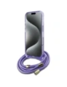 Hurtownia GSM - Etui Guess GUHMP16SHCTSGNSU Apple iPhone 16 hardcase Crossbody Cord Script MagSafe fioletowy/purple - GUE4085 - {ean13} - Hurt