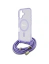Hurtownia GSM - Etui Guess GUHMP16SHCTSGNSU Apple iPhone 16 hardcase Crossbody Cord Script MagSafe fioletowy/purple - GUE4085 - {ean13} - Hurt