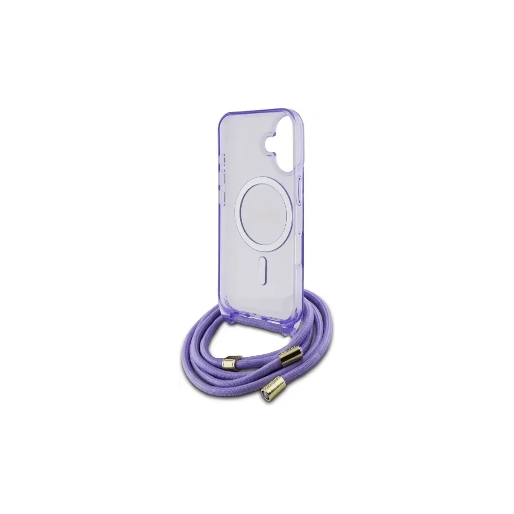 Hurtownia GSM - Guess GUHMP16SHCTSGNSU Apple iPhone 16 Hartschale Crossbody Cord Script MagSafe lila - GUE4085 - {ean13} - Hurt