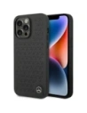 Mercedes MEHCP14X8REMPK Apple iPhone 14 Pro Max husă din piele model cu stele neagră