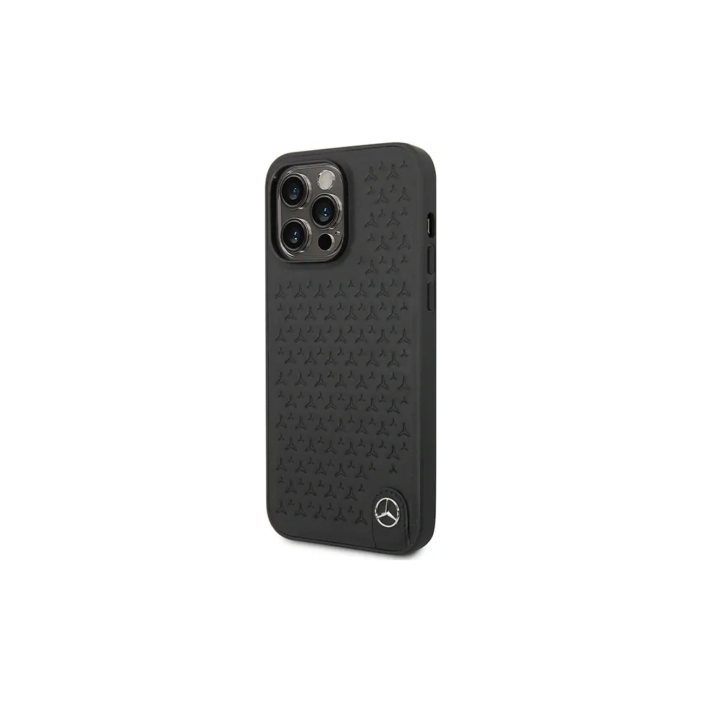 Wholesale Mercedes MEHCP14X8REMPK Apple iPhone 14 Pro Max hardcase Leather Stars Pattern black - MRS138 - {ean13} - Hurt