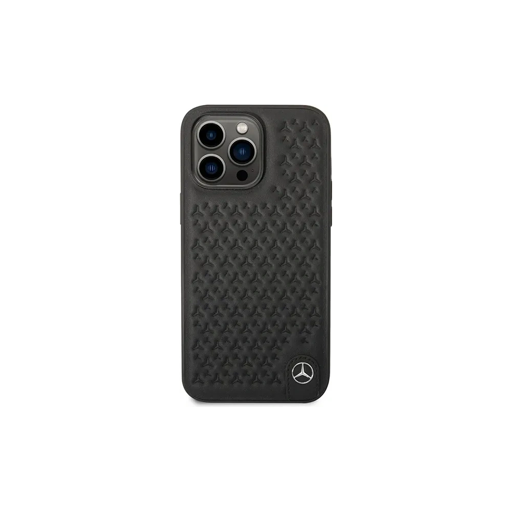 Hurtownia GSM - Mercedes MEHCP14X8REMPK Apple iPhone 14 Pro Max husă din piele model cu stele neagră - MRS138 - {ean13} - Hurt