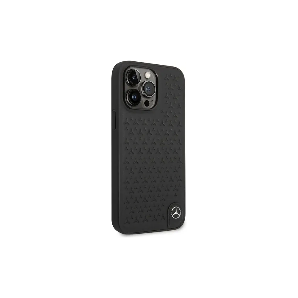 Hurtownia GSM - Mercedes MEHCP14X8REMPK Apple iPhone 14 Pro Max husă din piele model cu stele neagră - MRS138 - {ean13} - Hurt