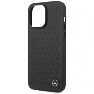 Hurtownia GSM - Etui Mercedes MEHCP14X8REMPK Apple iPhone 14 Pro Max hardcase Leather Stars Pattern czarny/black - MRS138 - {ean13} - Hurt