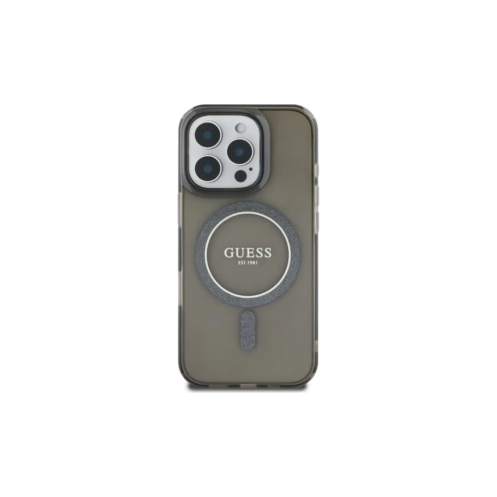 Hurtownia GSM - Guess GUHMP16XHFGEREK Apple iPhone 16 Pro Max Hardcase IML Glitter Circle MagSafe schwarz - GUE4088 - {ean13} - Hurt