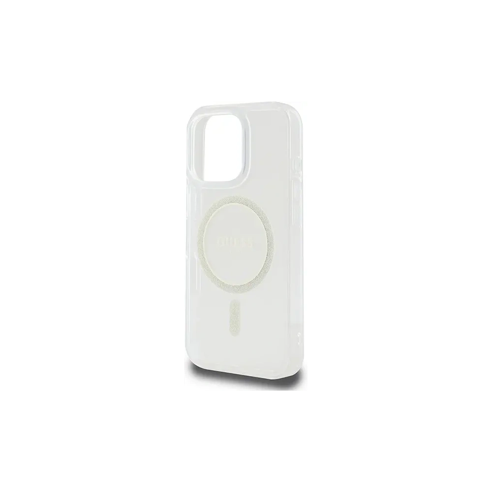 Hurtownia GSM - Guess GUHMP16XHFGERET Apple iPhone 16 Pro Max Hartschale IML Glitter Circle MagSafe transparent - GUE4090 - {ean13} - Hurt