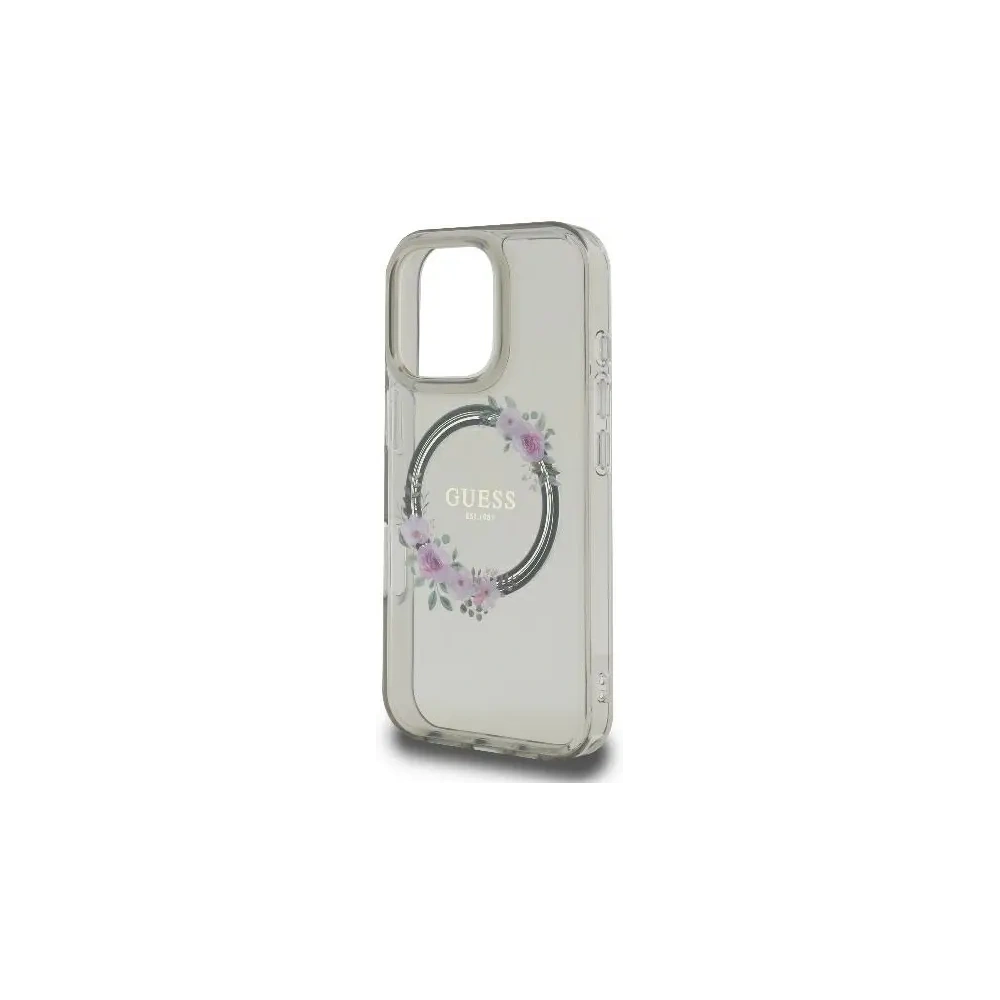 Hurtownia GSM - Guess GUHMP16XHFWFCK Apple iPhone 16 Pro Max Hardcase IML Blumenkranz MagSafe schwarz - GUE4091 - {ean13} - Hurt