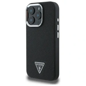 Etui Guess GUHMP16XPGTSPSK Apple iPhone 16 Pro Max hardcase Grained Triangle MagSafe czarny/black