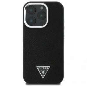 Etui Guess GUHMP16XPGTSPSK Apple iPhone 16 Pro Max hardcase Grained Triangle MagSafe czarny/black