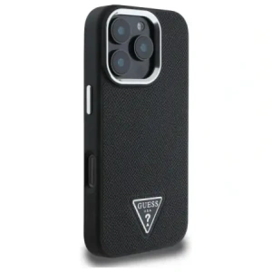 Etui Guess GUHMP16XPGTSPSK Apple iPhone 16 Pro Max hardcase Grained Triangle MagSafe czarny/black