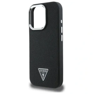 Etui Guess GUHMP16XPGTSPSK Apple iPhone 16 Pro Max hardcase Grained Triangle MagSafe czarny/black