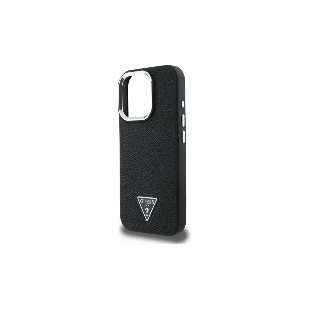 Wholesale Guess GUHMP16XPGTSPSK Apple iPhone 16 Pro Max hardcase Grained Triangle MagSafe black - GUE4092 - {ean13} - Hurt