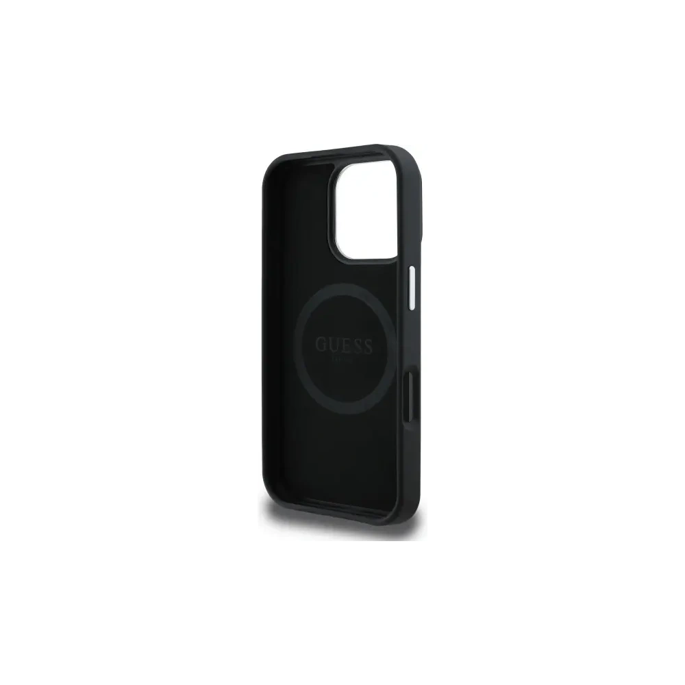 Wholesale Guess GUHMP16XPGTSPSK Apple iPhone 16 Pro Max hardcase Grained Triangle MagSafe black - GUE4092 - {ean13} - Hurt