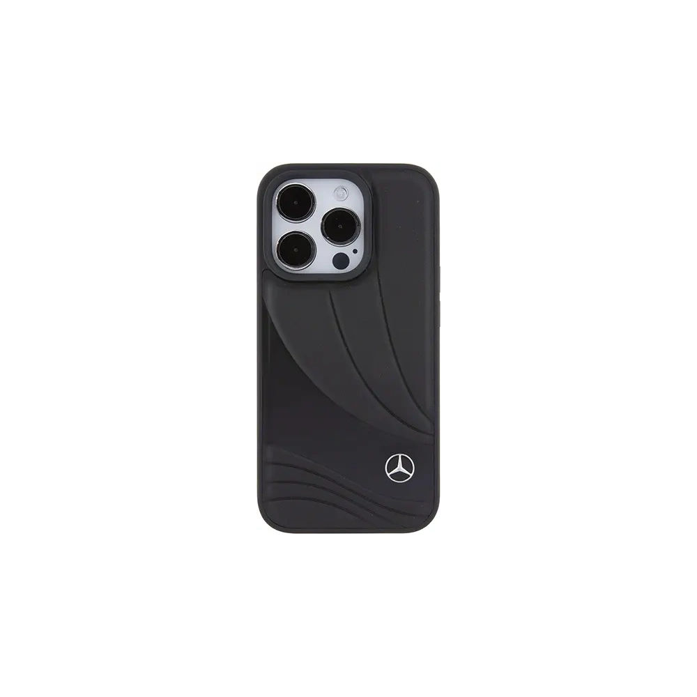 Hurtownia GSM - Etui Mercedes MEHCP15L8ROLK Apple iPhone 15 Pro hardcase Leather Wave Patern černý/black - MRS144 - {ean13} - Hurt