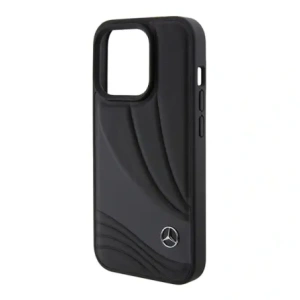 Hurtownia GSM - Etui Mercedes MEHCP15L8ROLK Apple iPhone 15 Pro hardcase Leather Wave Patern czarny/black - MRS144 - {ean13} - Hurt
