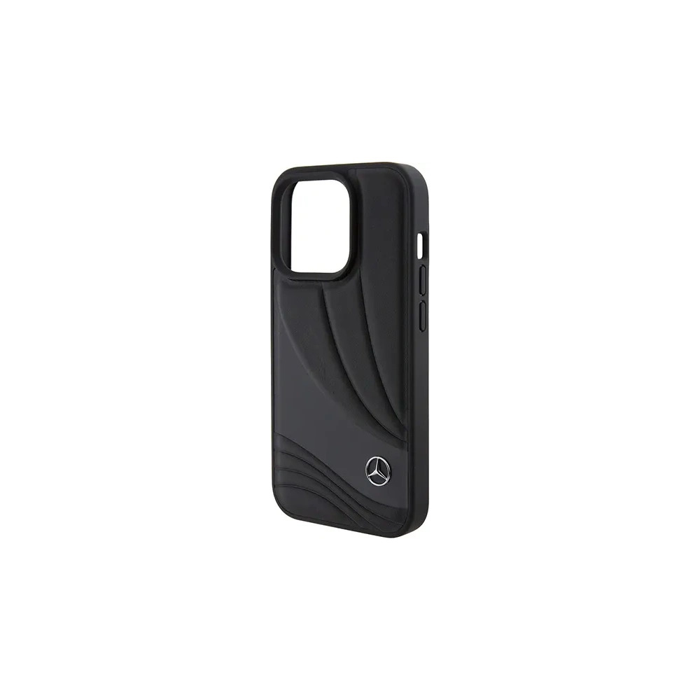 Hurtownia GSM - Etui Mercedes MEHCP15L8ROLK Apple iPhone 15 Pro hardcase Leather Wave Patern černý/black - MRS144 - {ean13} - Hurt