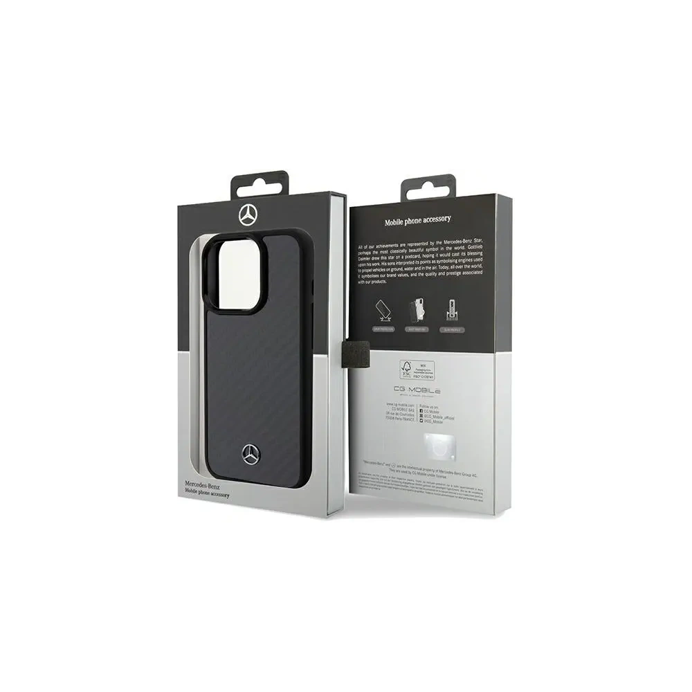 Wholesale Mercedes MEHCP15LRCABK Apple iPhone 15 Pro hardcase Carbon Fiber Dynamic black - MRS147 - {ean13} - Hurt