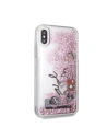 Wholesale Karl Lagerfeld KLHCPXKSICRO iPhone X/Xs rose gold hard case Iconic Patterns Liquid Glitter - KLD211RS - {ean13} - Hurt