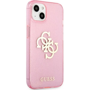 Hurtownia GSM - [OUTLET] Case Guess GUHCP13SPCUGL4GPI Apple iPhone 13 mini rosa/pink Hartschale Glitter 4G Big Logo - OT-747 - {ean13} - Hurt