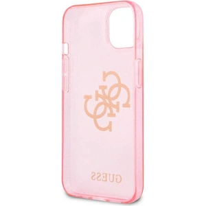 Hurtownia GSM - [OUTLET] Case Guess GUHCP13SPCUGL4GPI Apple iPhone 13 mini rosa/pink Hartschale Glitter 4G Big Logo - OT-747 - {ean13} - Hurt