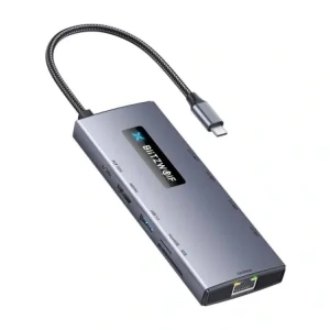 Hurtownia GSM - Blitzwolf BW-NEW TH8 10in1 adapter 3xUSB-A 3.0, 2xUSB-C 3.0, USB-C PD 100W, HDMI 4K60Hz, SD/TF 3.0, RJ45 1000 Mbps - BLZ622 - {ean13} - Hurt