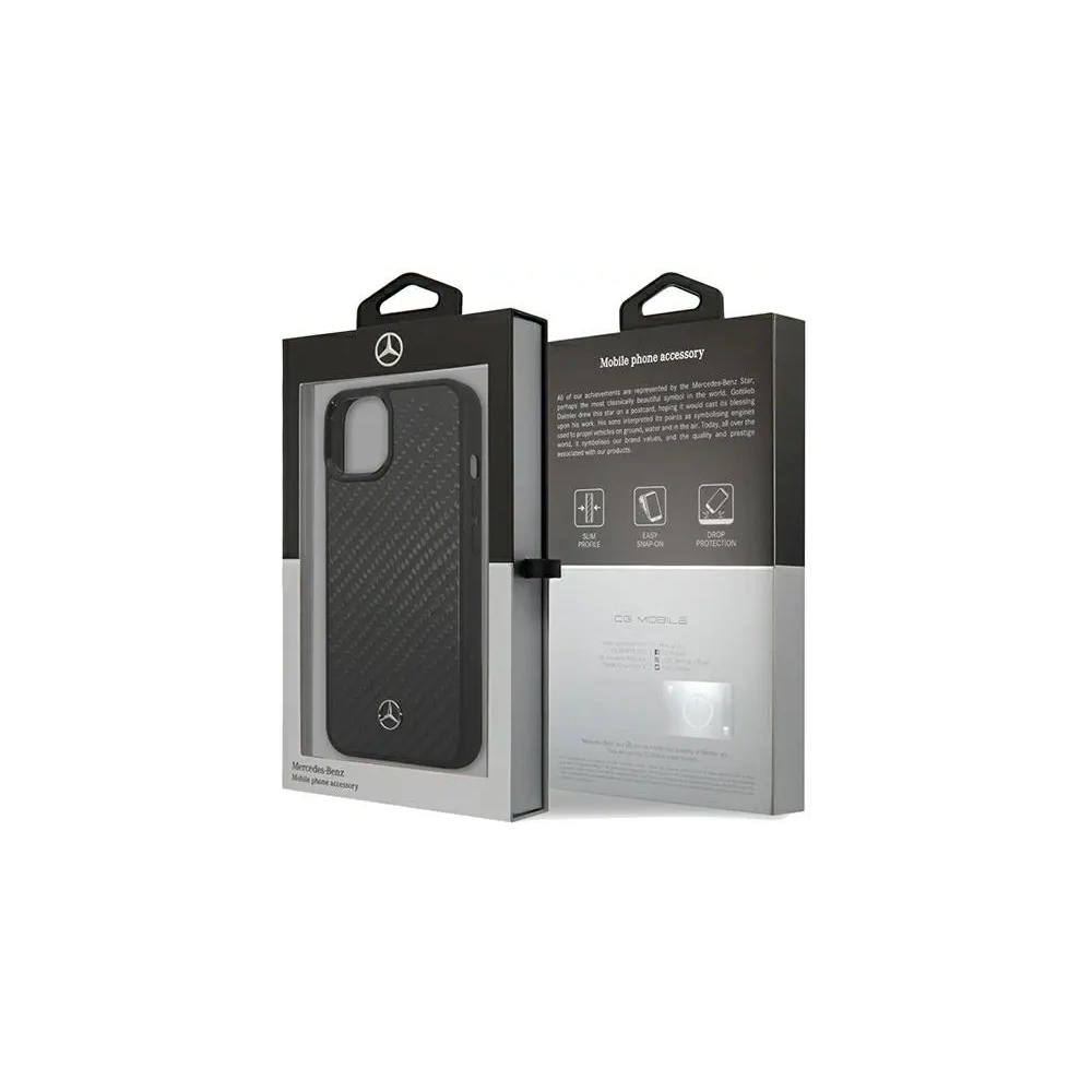 Hurtownia GSM - Etui Mercedes MEHCP15SRCABK Apple iPhone 15 / 14 / 13 hardcase Carbon Fiber Dynamic černý/black - MRS151 - {ean13} - Hurt
