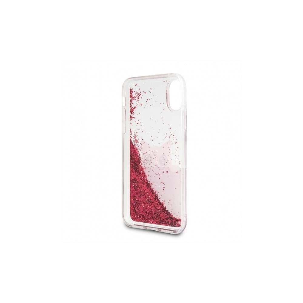 Hurtownia GSM - Karl Lagerfeld KLHCPXPABGFU iPhone X fushia/różowy hard case Liquid Glitter - KLD213FKS - {ean13} - Hurt
