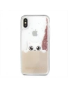 Hurtownia GSM - Karl Lagerfeld KLHCPXPABGNU iPhone X rozie-aurie/case din metal lichid cu sclipici - KLD214RS - {ean13} - Hurt