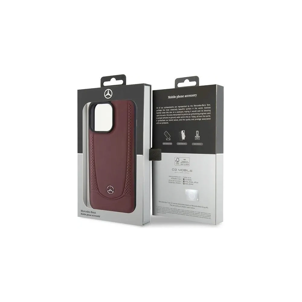 Hurtownia GSM - Etui Mercedes MEHCP15XARMRE Apple iPhone 15 Pro Max hardcase Leather Urban Bengale červený/red - MRS155 - {ean13} - Hurt