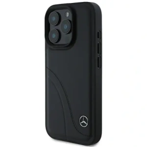 Wholesale Mercedes MEHCP16L23RBCSK Apple iPhone 16 Pro hardcase MB Curved Stitches Leather black - MRS157 - {ean13} - Hurt