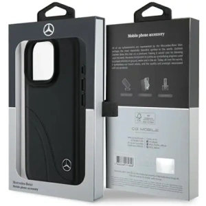 Hurtownia GSM - Etui Mercedes MEHCP16L23RBCSK Apple iPhone 16 Pro hardcase MB Curved Stitches Leather czarny/black - MRS157 - {ean13} - Hurt