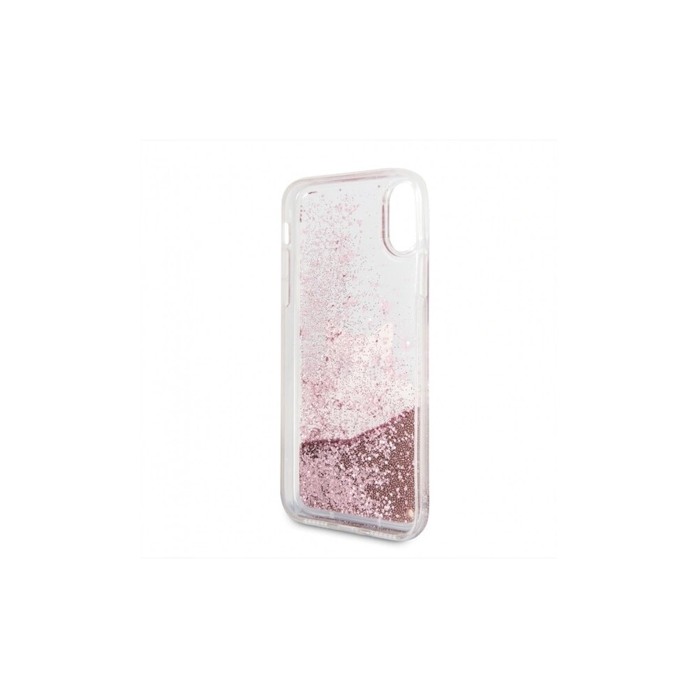 Hurtownia GSM - Karl Lagerfeld KLHCPXPABGNU iPhone X różowo-złoty/pink gold hard case Liquid Glitter - KLD214RS - {ean13} - Hurt