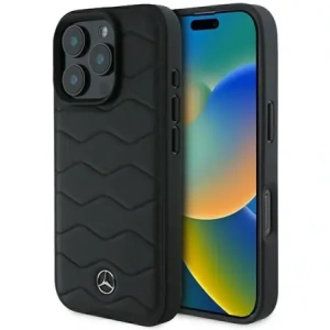 Hurtownia GSM - Etui Mercedes MEHCP16L23RWRSK Apple iPhone 16 Pro hardcase MB Waves Leather czarny/black - MRS158 - {ean13} - Hurt