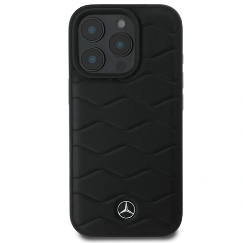 Etui Mercedes MEHCP16L23RWRSK Apple iPhone 16 Pro hardcase MB Waves Leather czarny/black