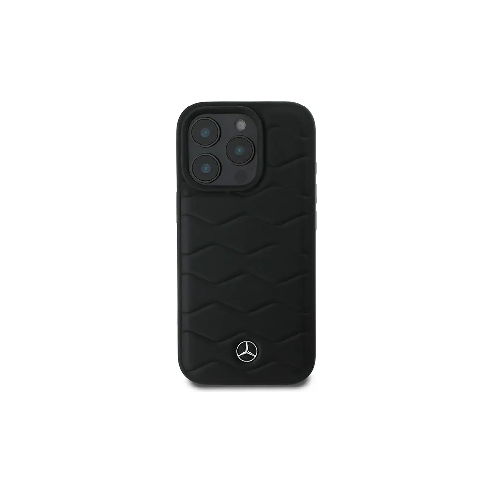Hurtownia GSM - Mercedes MEHCP16L23RWRSK Apple iPhone 16 Pro keménytok MB Waves Leather fekete - MRS158 - {ean13} - Hurt