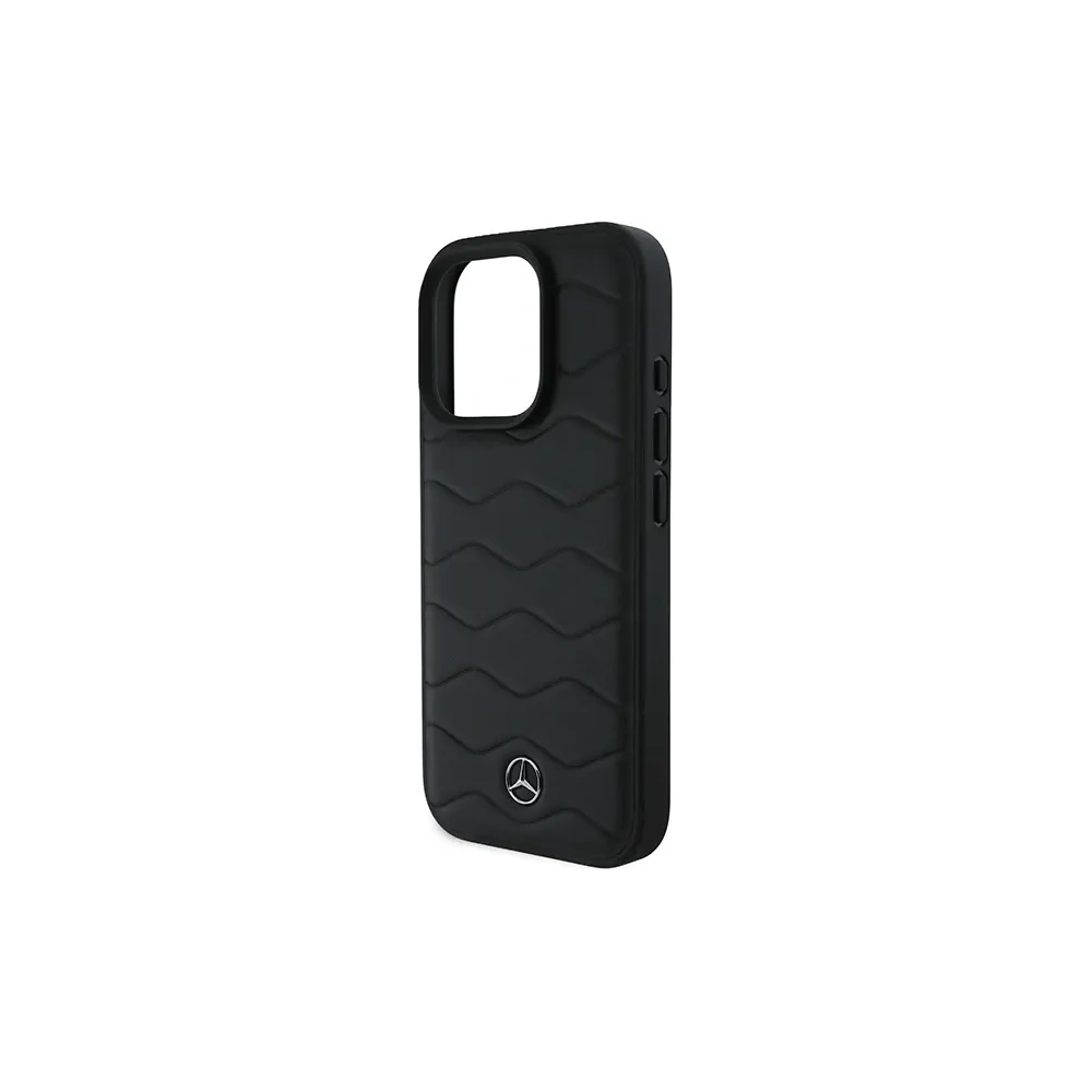 Hurtownia GSM - Mercedes MEHCP16L23RWRSK Apple iPhone 16 Pro keménytok MB Waves Leather fekete - MRS158 - {ean13} - Hurt