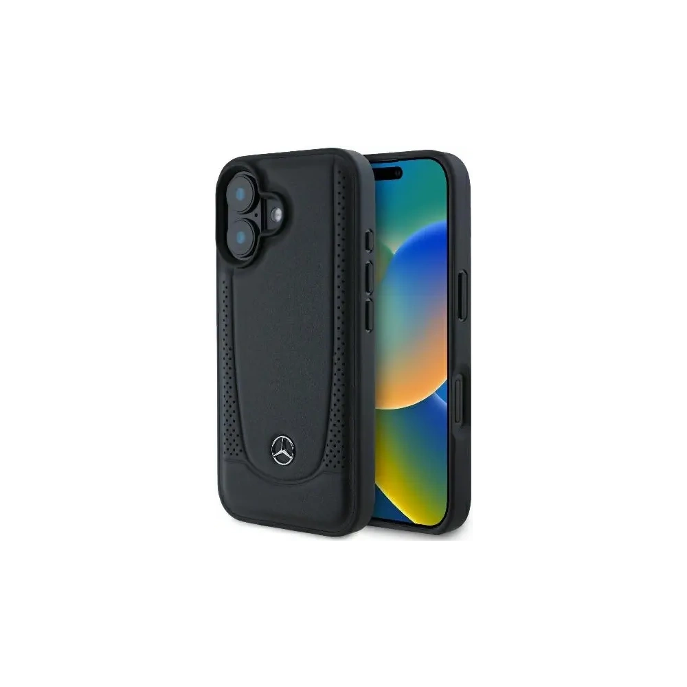 Hurtownia GSM - Etui Mercedes MEHCP16SARMBK Apple iPhone 16 hardcase Leather Urban czarny/black - MRS160 - {ean13} - Hurt