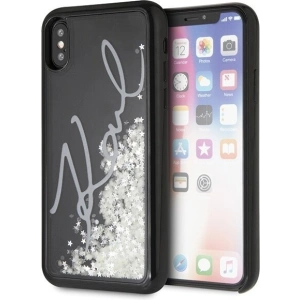 Hurtownia GSM - Karl Lagerfeld KLHCPXPH2IR iPhone X/Xs negru/black Glitter Signature - Străluce în întuneric - KLD215BLK - {ean13} - Hurt