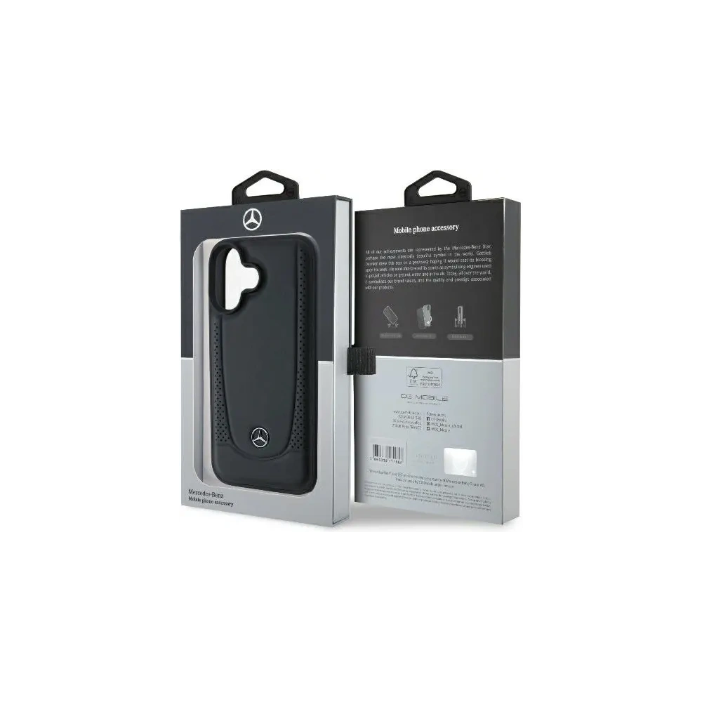 Hurtownia GSM - Etui Mercedes MEHCP16SARMBK Apple iPhone 16 hardcase Leather Urban czarny/black - MRS160 - {ean13} - Hurt