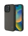 Mercedes MEHCP16X23RBCSB Apple iPhone 16 Pro Max carcasă din plastic cu cusături curbate din piele maro